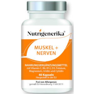 NUTRIGENERIKA Muskel + Nerven Kapseln 80 Stk.