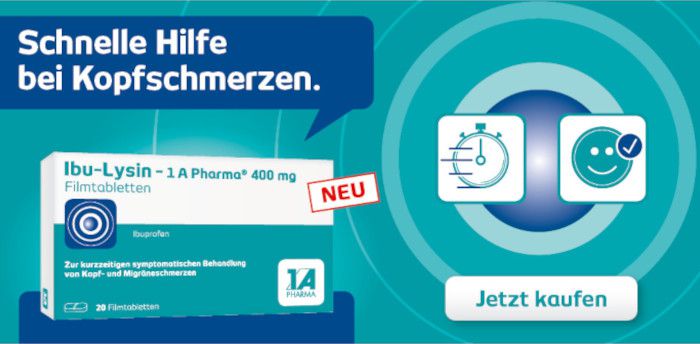 NEU - IBU-LYSIN 1A Pharma 400 mg Filmtabletten