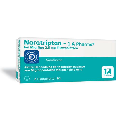 Naratriptan - 1 A Pharma bei Migräne 2,5 mg Filmtabletten